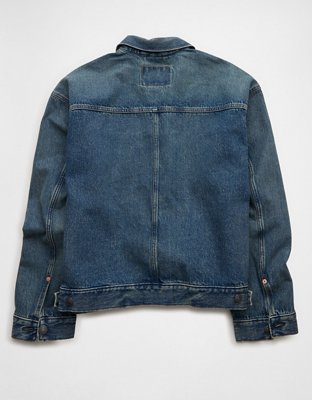 AE Relaxed Fit Denim Utility Jacket - Blue Powder