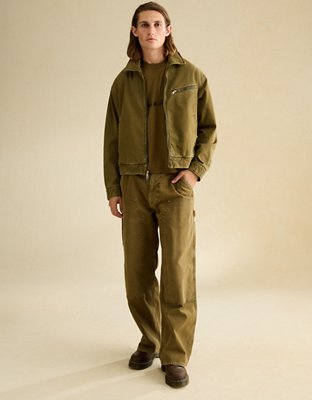 AE x Lamine Yamal Cropped Workwear Jacket - Olive