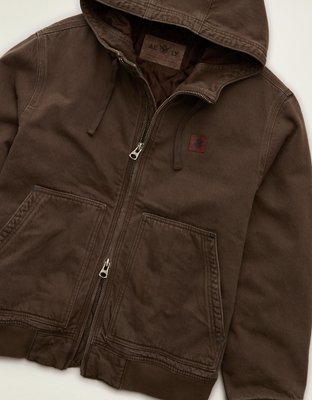 AE x Lamine Yamal Hooded Denim Jacket - Brown
