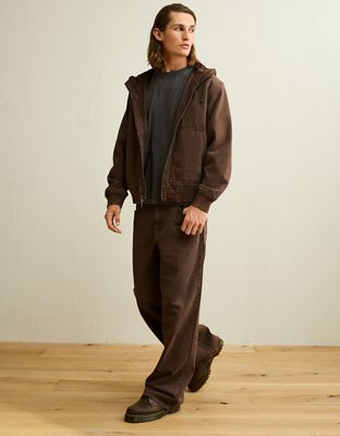 AE x Lamine Yamal Hooded Denim Jacket - Brown