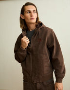 AE x Lamine Yamal Hooded Denim Jacket - Brown