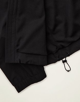 AE Nylon Zip-Up Jacket - Black