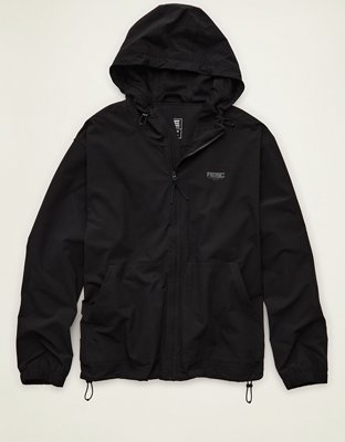 AE Nylon Zip-Up Jacket - Black