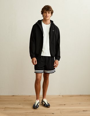 AE Nylon Zip-Up Jacket - Black