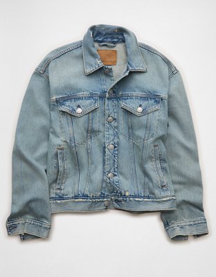 AE Relaxed Denim Jacket - Blue