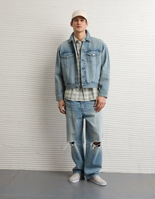AE Relaxed Denim Jacket - Blue