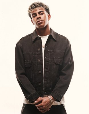 AE Denim Trucker Jacket - Black