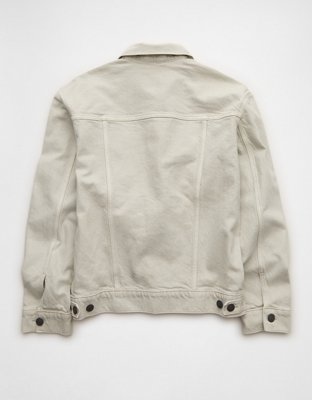 AE Relaxed Denim Jacket - Light Gray