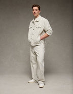 AE Relaxed Denim Jacket - Light Gray
