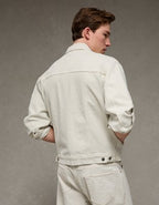 AE Relaxed Denim Jacket - Light Gray