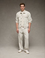 AE Relaxed Denim Jacket - Light Gray
