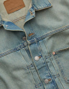 AE Relaxed Fit Denim Jacket - Light Blue