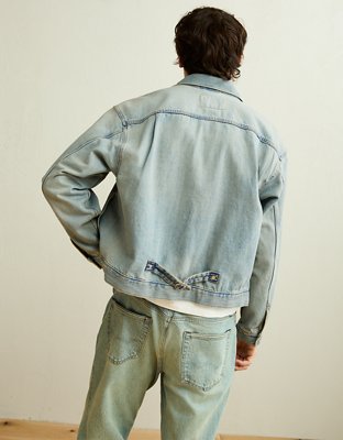AE Relaxed Fit Denim Jacket - Light Blue