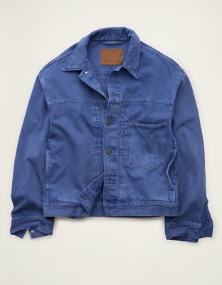 AE Relaxed Fit Denim Jacket - Ocean