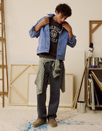 AE Relaxed Fit Denim Jacket - Ocean