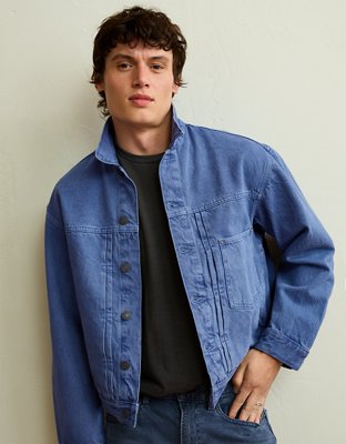 AE Relaxed Fit Denim Jacket - Ocean