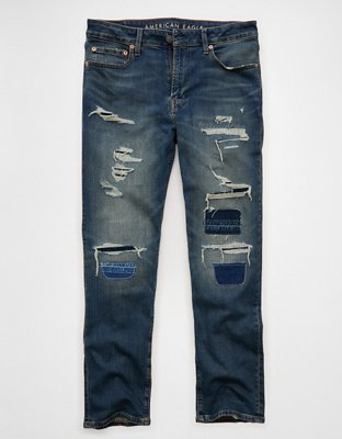AE 19 Jean - Destroyed Dark Wash