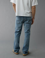 AE EasyFlex Patched Slim Bootcut Jean - Destroyed Medium Wash