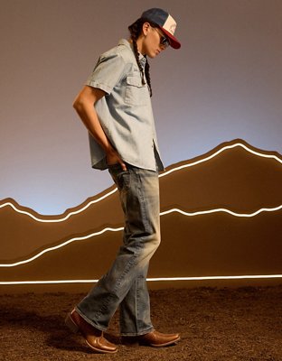 AE x Stagecoach Vintage Bootcut Jean - Dark Wash