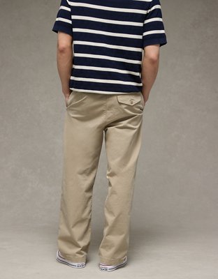 AE Flex Baggy Lived-In Khaki Pant - Light Khaki