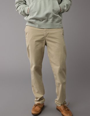 AE Flex Slim Straight Lived-In Khaki Pant - Light Khaki