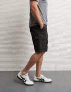 AE 10" Flex Lived-In Cargo Short - Black