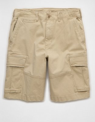 AE 10" Flex Lived-In Cargo Short - Khaki