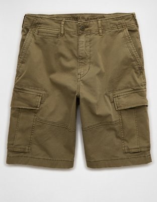 AE 10" Flex Lived-In Cargo Short - Green Olive