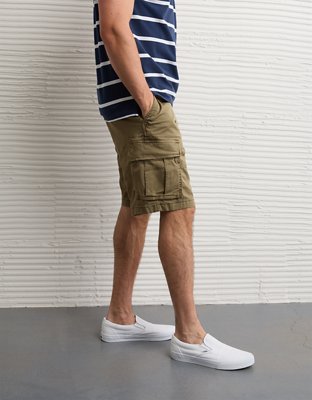 AE 10" Flex Lived-In Cargo Short - Green Olive