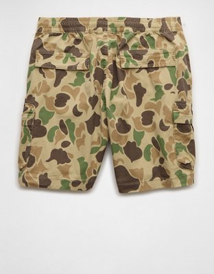 AE 6.5" Flex Lived-In Pull-On Cargo Short - Camo Green