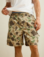 AE 6.5" Flex Lived-In Pull-On Cargo Short - Camo Green
