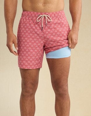 Fair Harbor Bayberry 7" Swim Trunk - Red