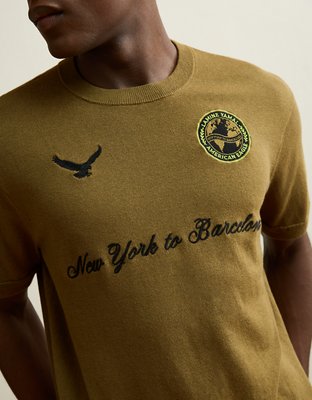 AE x Lamine Yamal Sweater T-Shirt - Olive Moss