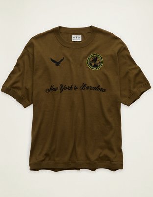 AE x Lamine Yamal Sweater T-Shirt - Olive Moss