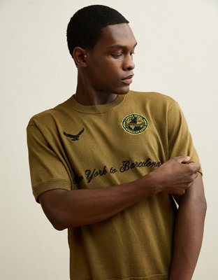 AE x Lamine Yamal Sweater T-Shirt - Olive Moss