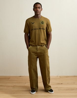 AE x Lamine Yamal Sweater T-Shirt - Olive Moss