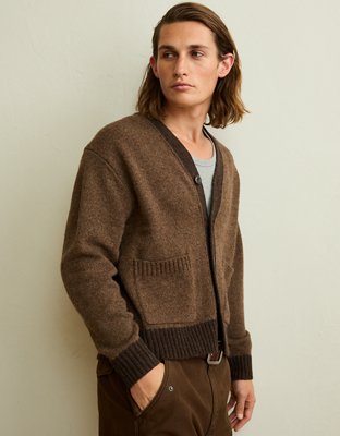 AE x Lamine Yamal Cardigan Sweater - Brown