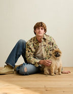 AE Boxy Fit Overshirt - Camo Green