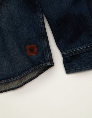 AE x Lamine Yamal Denim Overshirt - Light Wash