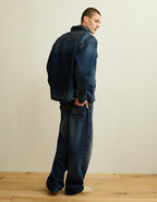 AE x Lamine Yamal Denim Overshirt - Light Wash