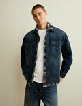 AE x Lamine Yamal Denim Overshirt - Light Wash
