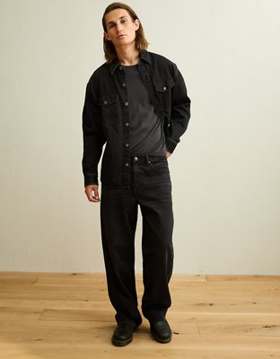 AE x Lamine Yamal Denim Overshirt - Black