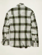 AE x Lamine Yamal Flannel Button-Up Shirt - Green Sand