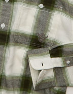 AE x Lamine Yamal Flannel Button-Up Shirt - Green Sand