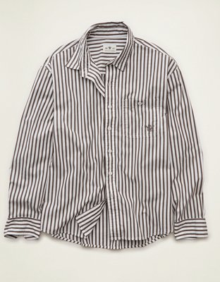 AE x Lamine Yamal Poplin Button-Up Shirt - Coffee