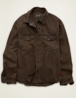 AE x Lamine Yamal Denim Overshirt - Brown