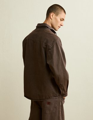 AE x Lamine Yamal Denim Overshirt - Brown