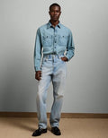 AE77 Long-Sleeve Chambray Shirt - Medium Wash