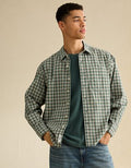 AE Relaxed Fit Poplin Button-Up Shirt - Camper Green