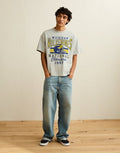 AE Boxy Fit Michigan Wolverines Graphic T-Shirt - Iron Heather